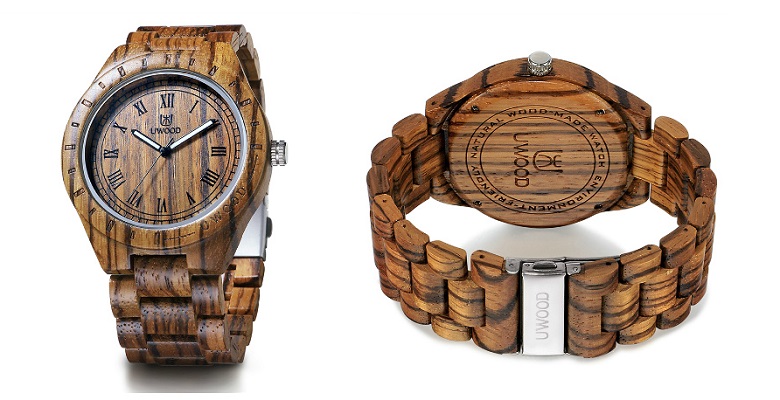 Деревянные наручные часы Uwood